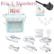 AOKO-6 in 1 하이드로페이셜 박피술 RF 바이오 리프팅 스파 페이셜 하이드로 미세 기계 워터 스파용 뷰티, AU PLUG Standard_CHINA