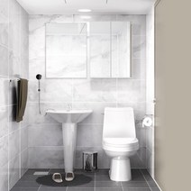 대림 바스&키친 밀라노비앙코 소형욕실 리모델링, 없음