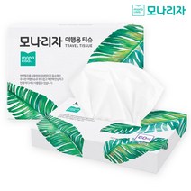 모나리자 100% 천연펄프 여행용 티슈 60매, 20개