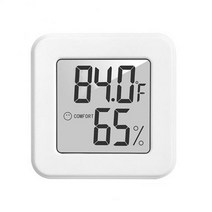 LCD Digital Thermometer Hygrometer Temperature Sensor Humidity Meter Weather Station For Home Baby Room Indoor Gauge Instruments, 02 Fahrenheit