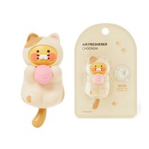 카카오프렌즈 차량용방향제(통풍구형) 냥냥고양이 차량용방향제 춘식이, 1개