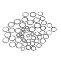 고무오링 패킹 실리콘 오링 고무링 20pcs M6-M26 알루미늄 와셔 가스 켓 플랫 금속 플러그 오일 씰링 링 패, 25 22x30x1.5mm
