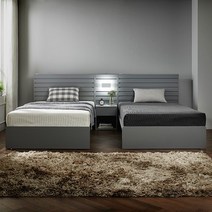 C342 SS 호텔식 침대 3colors, 월넛