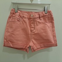게스키즈 핑크 롤업 숏팬츠