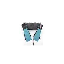 자동차발받침 호환 차량용 조수석 발받침대 전기 U자형 등 마사지 숄 지압 어깨 통증 완화 쿠션 자동차 및 가정용 베개 열 목 마사지기, 6 key-Blue