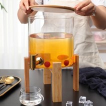 유리 디스펜서 수도꼭지 음료 주스통 11L