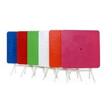 대양파라솔 파라솔 국산제작 2단 8각 사각테이블, 핑크