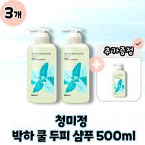 [CHUNGMIJUNG] 청미정 박하 쿨 샴푸 지성용 열감쿨링진정 본품 500ml, 3개, 500g