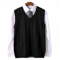 제이에이치스타일 꽈베기 브이 니트 조끼