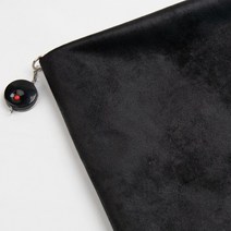 태백섬유 무스탕 원단 스웨이드 벨보아 본딩 블랙 컬러, 블랙(Q사일)