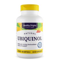 Healthy Origins 내츄럴 유비퀴놀 100mg 베지 소프트젤, 60개입, 1개, 60정