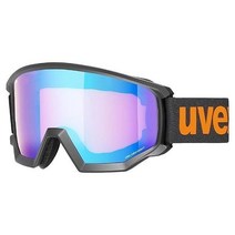 Uvex 792354 유니 운동용 Cv 스키 고글, One Size, 블랙 매트/블루-오렌지