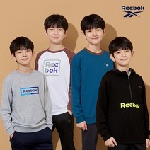 리복키즈 REEBOK 리복키즈 주니어 나글랑 면티셔츠/맨투맨/후디집업 4종 남아세트 A