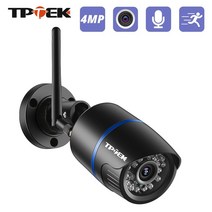 4MP IP 카메라 WiFi 야외 보안 카메라 1080P Wi Fi 비디오 감시 무선 유선 Wi-Fi CCTV 비바람에 견디는 CamHi IP Camara, 4MP 12V 전원 32GB, 3.6mm