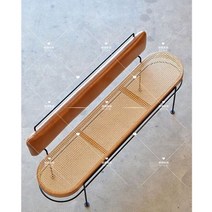 식탁 벤치 의자 거실 감성 인테리어 원목 모던 북유럽 카페 가구 디자인, 등받이 120*52