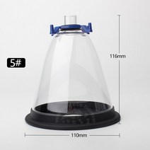 강아지 네블라이저 산소방 수의학 마취 마스크 동물 개 고양이 수동 인공 호흡기, size 5