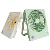 UB 충전식 코드프리 벽걸이 LED 미니 선풍기, 핑크