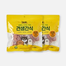 그르르 견생간식 기호성 좋은 강아지 고기간식 2개/ 3개세트, 2묶음, 오리가슴살 고구마 큐브 400g