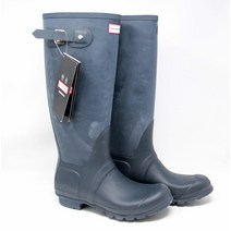 헌터 레인부츠 Hunter Original Tall Back Adjustable Rain Boots Navy 여성 10 Men 9 New