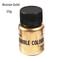 에폭시 수지 아크릴 팝업 안료 피그먼트 착색제 메탈릭 반짝이 펄 보석 진주 분말 15g, 브론즈골드
