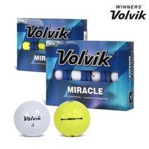 볼빅 [볼빅정품] 21년 NEW 미라클 프리미엄 골프공 2피스 12알, VOL_MIRACLE_화이트
