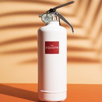 파티 차량용 2kg 유광 디자인소화기 분말 ABC소화기-화이트