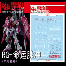 설염데칼 (RG49) RG 데스티니 임펄스 건담 UV 형광 습식 데칼
