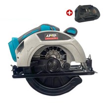 주피터 7인치 충전 무선 원형톱 JDS718P 밀워키 디월트 배터리 호환 젠더 포함, 1개