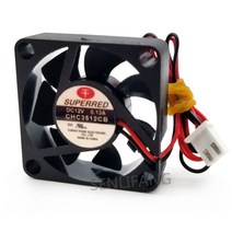 Superred chc3512cb 2선식 dc 12v 0 13a 35x35x10mm 서버 팬용 신규, 없음
