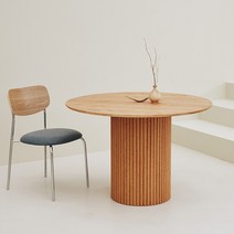 베네 오크 원형 테이블 원목 2인4인 우드 식탁 국내제작 2size, 800, 오브제(호마이카)