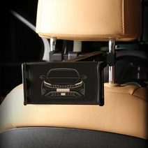 크립톤 더뉴 K3 2세대 페이스리프트 2열 헤드레스트 거치대 스마트폰 휴대폰 핸드폰 아이패드 갤럭시탭 다용도 각인 차종차 차량 펀의 편리 용품, 측면, 1개