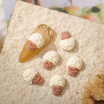 레진 아트 에폭시 몰드 실리콘 10pcs 카와이 액세서리 크림 수지 네일 아트 매력 활, 1-20개