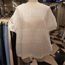 제이빔NC중앙로 SH02 아일렛 반팔 블라우스 JVBL228Z3