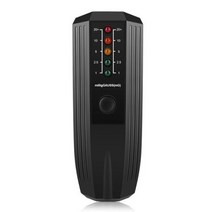 휴대용 전자기 방사선 검출기 5 LED 가우스 측정기 비정상 파동 연구 EMF 테스트용 자기장 검출기, Black Black Paster