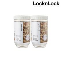 락앤락 냉장고 정리용기 인터락 화이트캡, 2개, 1L