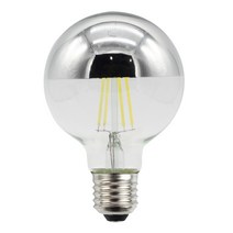 1pcs G80 무영등 은도금 LED 램프 장식 전구 난광 220V 4W6W E27 B22 전구, 220V 4W 2200K E27 나사
