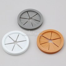 고무가구원형그릴(3가지색상)(타공60Ø)(가구철물/가구부속/가구부품/PVC그릴/환기구/루바/가구통풍/공기망/전선캡), 오크