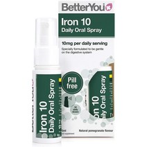 영국 베러유 BetterYou 철분 10mg 데일리 액상 스프레이 석류맛 25ml, 1팩