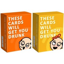 해외술자리 보드게임 these cards will get you drunk 영문 보드게임, 작은 노란색 상자