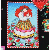 메리엥겔 원단 퀼트 하트퀸, 2마씩 절단