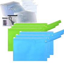 PVC슬라이드지퍼백/연두27x18(10장)/손잡이지퍼백/주문제작, 단품