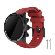 Suunto 순토 시계 호환 9 7 9 바로 d5 스파르탄 24mm 실리콘 시계줄 우레탄 루버 러버 워치 밴드 스트랩