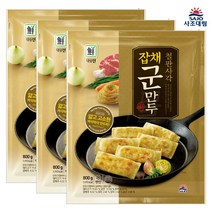 [퀴클리몰] 대림선 철판사각잡채 군만두 800g, 800g x 3개