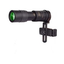 단망경 휴대용 캠핑용 초망원 렌즈 10-300X40mm 수동 초점 줌 단안 망원경 스마트폰 찍기 지원, 02 include Photo Clip