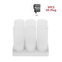 led양초추천 이케아초 led양초 led티라이트 led캔들 4612pcs led 촛불 충전 불꽃 없는 차 빛 촛불 전기 waxless 로맨틱 웨딩 저녁 파티 촛불 장식, 미국 플러그 6