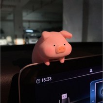 차량용실내피규어 자동차 실내장식 인형 돼지피규어, 5.옆으로 누운 돼지