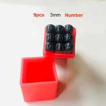 가죽 스탬핑 각인 가죽 스탬핑 키트 스틸 펀치 도구 숫자 문자 알파벳 DIY 쥬얼리 금속 2mm-8mm, 03 3mm Number