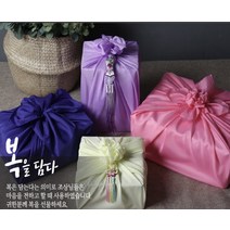 보자기 대 예단 답례품 이바지 상견례선물 첫인사 과일바구니 선물포장, 07 분홍색