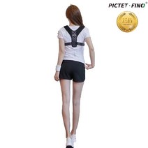[휴켓] 바른자세 유지 어깨 보조밴드 거북목 굽은등 남성용M, 1개