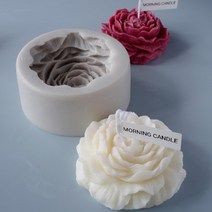 수제 천연 취미 비누 diy 만들기 키트 아로마 테라피 양초 금형 아로마 테라피 양초 실리콘 금형 큰 모란 모델 석고 금형[오테르몰] 148, 01 peo